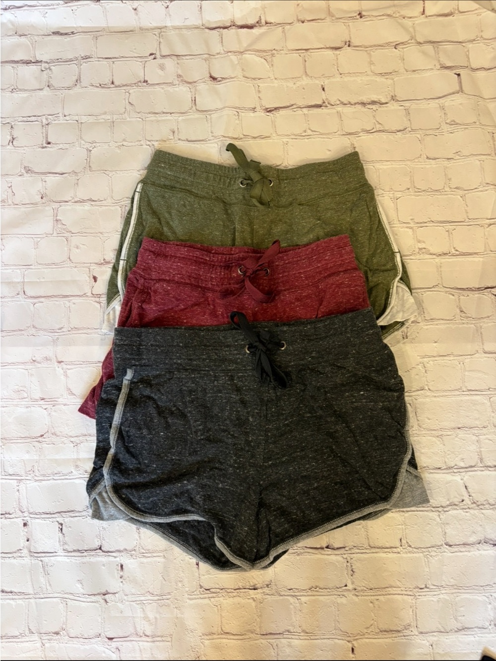 Athletic Works Women’s Drawstring Athletic Shorts - Olive, Maroon, Charcoal